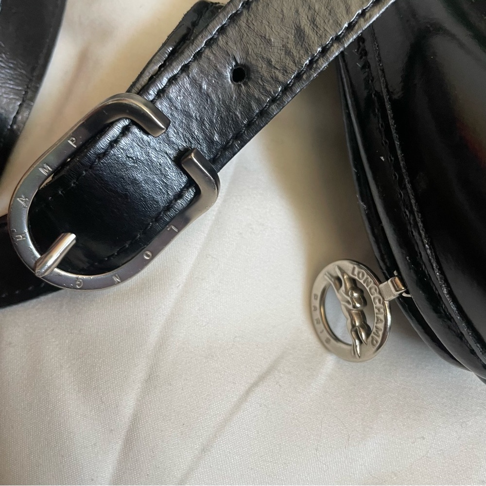 Black Leather Crossbody Bag by - Picture 12 of 12